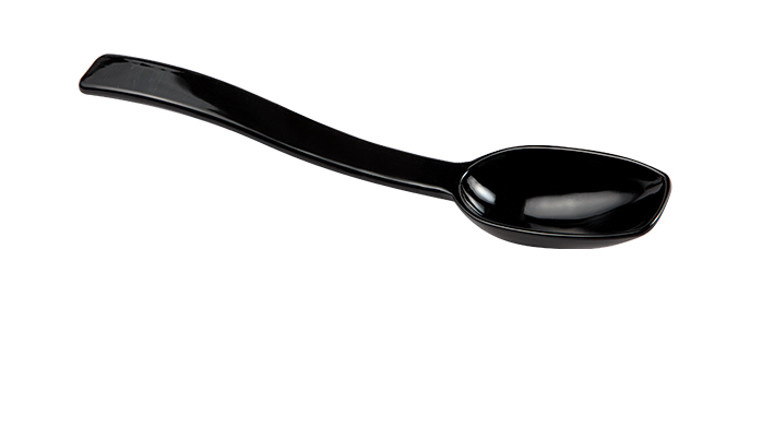 SERVIERLÖFFEL SCHWARZ/TRANSPARENT