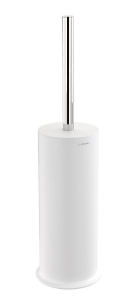 Weiße Edelstahl-WC-Bürste