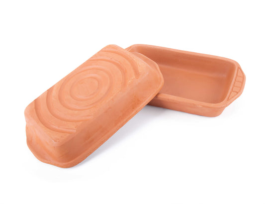 Teglia di terracotta 14.5x24.5x4 cm