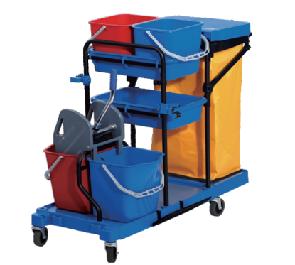 REINIGUNGSWAGEN X 2 EIMER + ABZIEHER + 1 PVC SACK