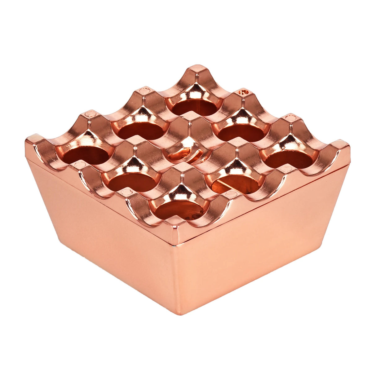 Tavell duhani metalike 9x9x5cm gold, zi, bronz