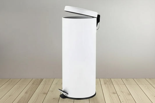 Kosh Inox i Bardhë me Pedal 40 L