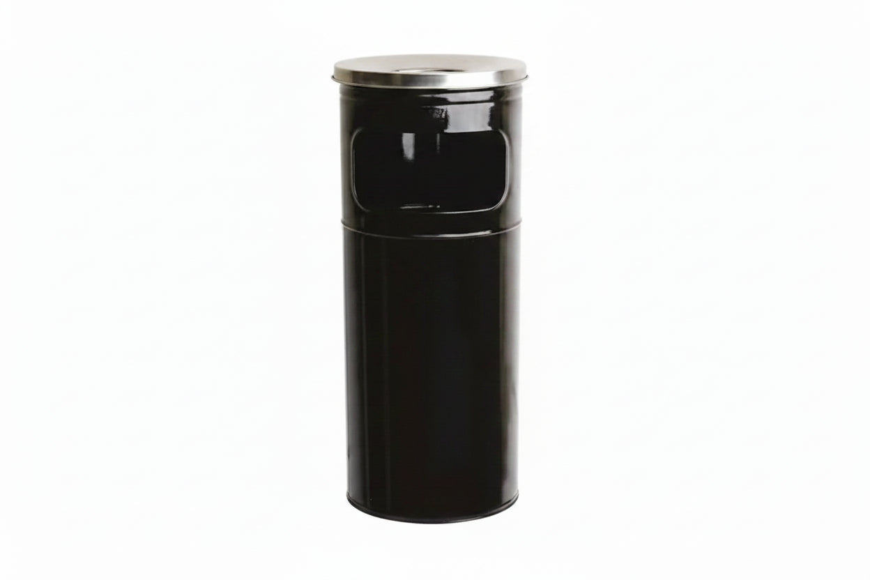 Kosh për Cigare i Zi Inox 27 L