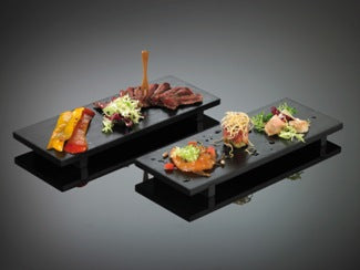 Bambusteller für Sushi 30x11x2.5cm