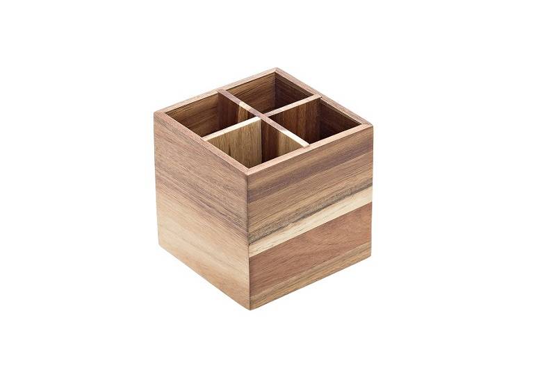 Holzhalter x4 Fächer 15x15x15h