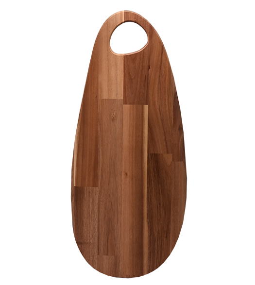 Dërrasë Ovale me Dorezë Akacie 48x24x1.5cm