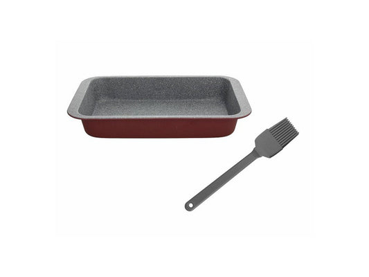 Tave keku drejtkendore+furce 23x13cm
