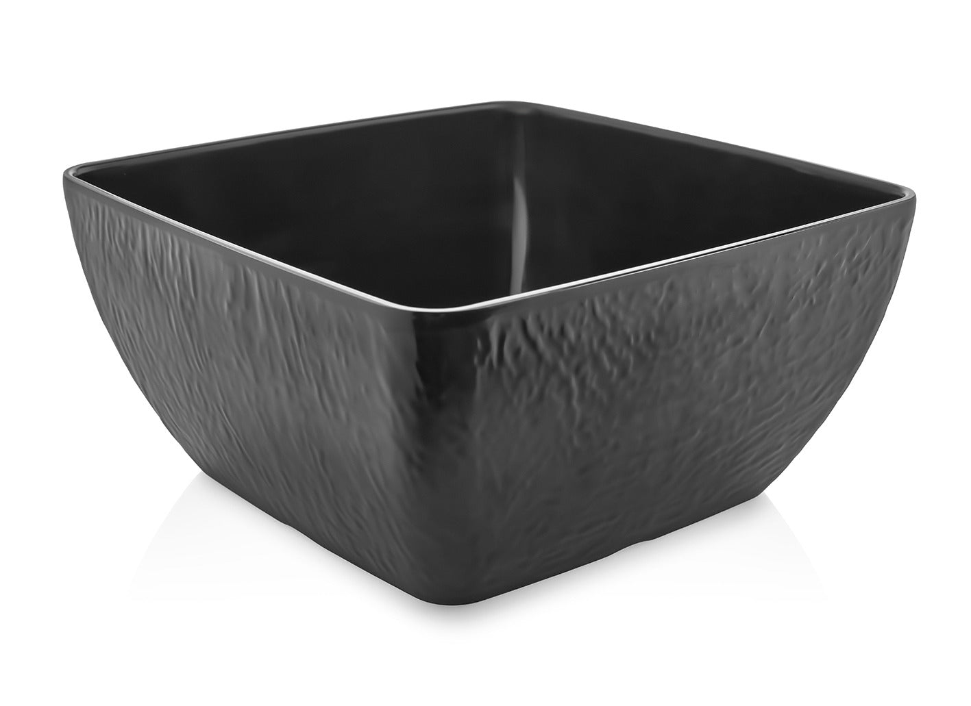 Quadratische weiße/schwarze Melamin-Schale