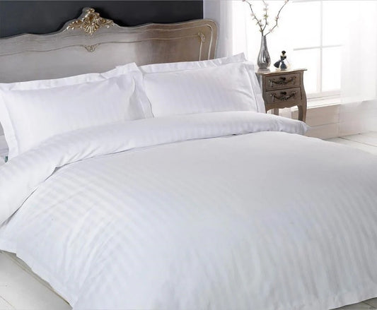Komplet Carcafe Tek Bardhe Saten 2.55cm per hotel