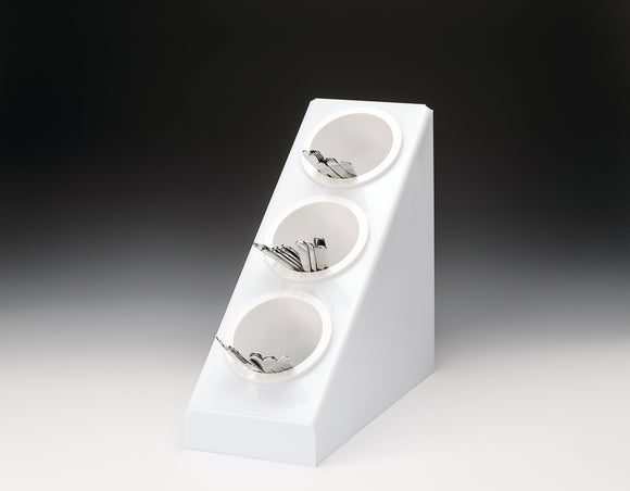 Mbajtese servisi plastike + tasa inox x 3cope e bardhe