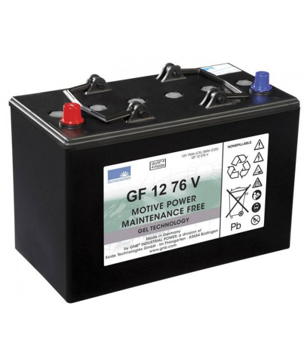 Battery Set x 2 pieces Gel 12 V 76