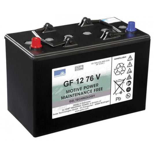 Battery Set x 2 pieces Gel 12 V 76