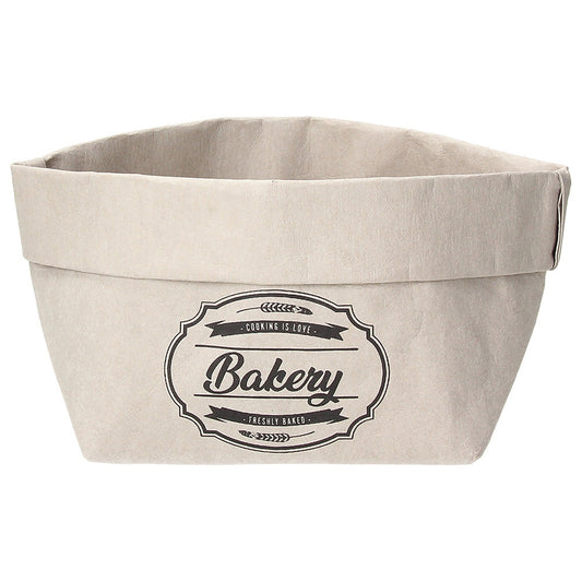 Square Bread Holder 12.5x12.5x10.5cm Grey