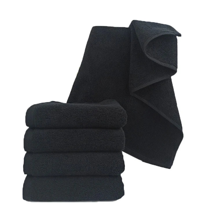 Schwarzes Handtuch 35x75 cm 450 gr