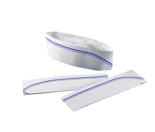 Paper chef's hat 28.2x9 cm - 100 pcs