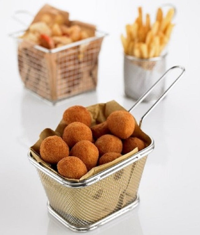 Mini shporta katrore per fritur 10c10x8hcm