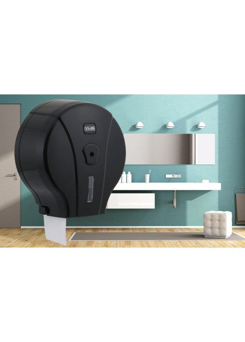 Dispenser per carta igienica mini jumbo nero