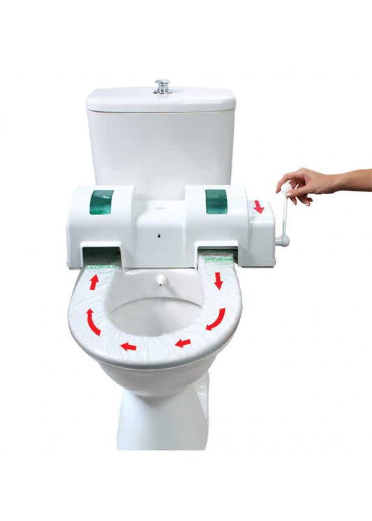 Manual toilet seat cover dispenser