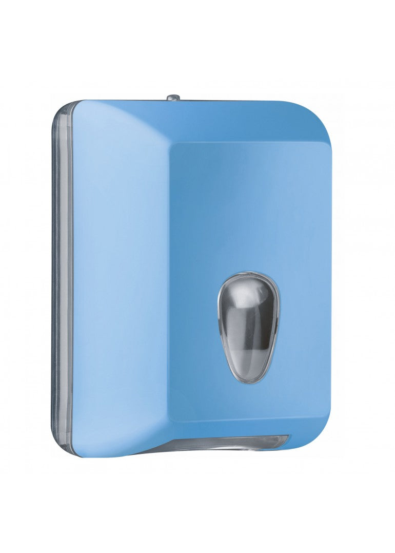 Hygienepapierhalter mit himmelblauen Fäden