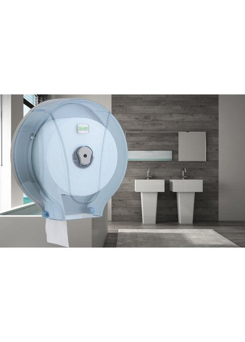 Dispenser carta igienica mini jumbo trasparente