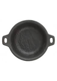 Runde Platte 2m schwarz 12cm PORZELLAN