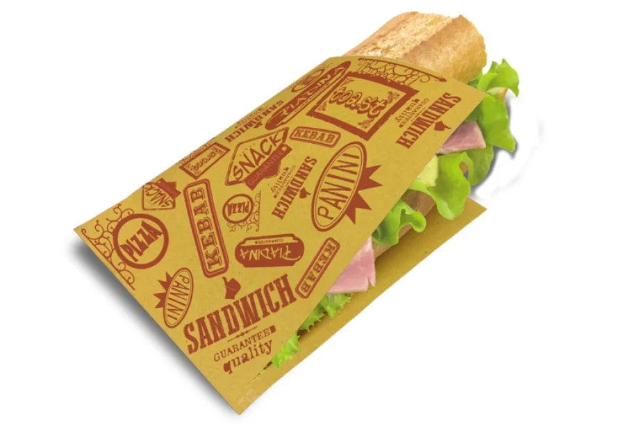 Snack Umschlag  20 x 15.5 CM Poly-beschichtet 1000 Stk