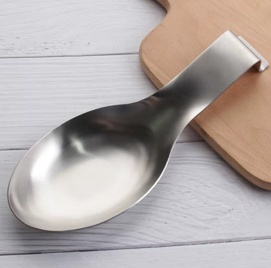 Küchenservierhalter aus mattem Edelstahl