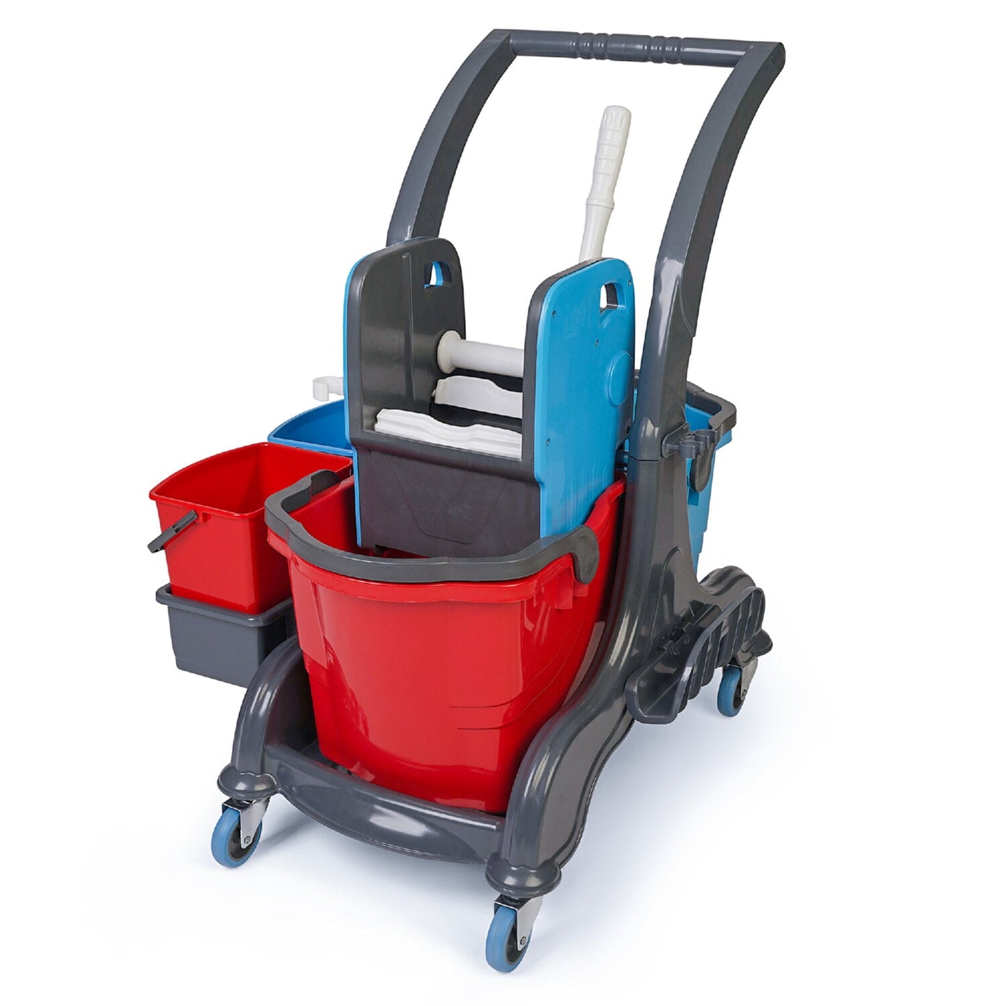 Reinigungswagen 2 Eimer x 25 l + 2 Seiten Eimer
