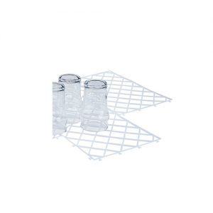Transparent glass drainer 30x20cm