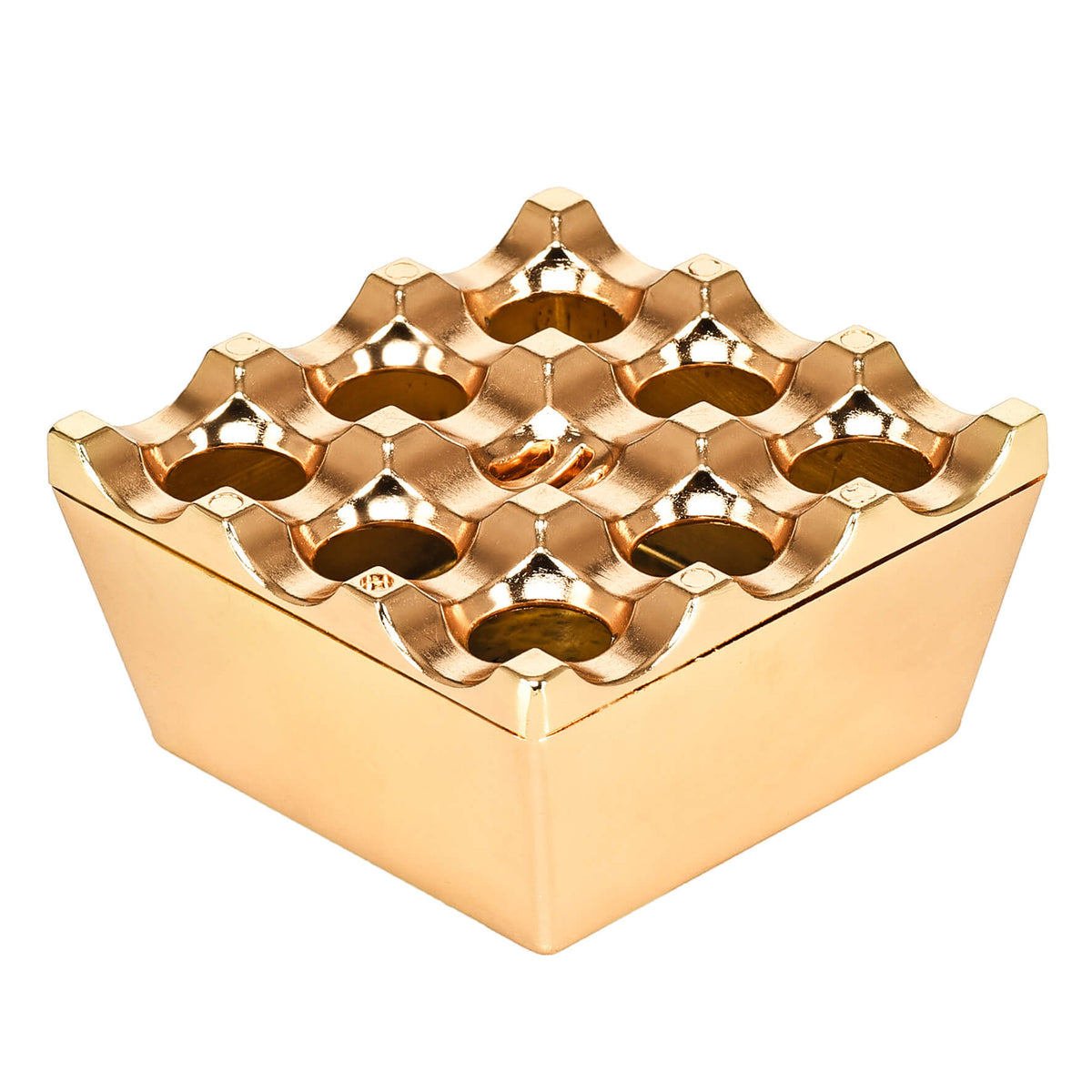 Tavell duhani metalike 9x9x5cm gold, zi, bronz