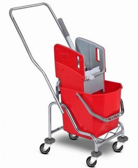 Carrello per pulizia x 1 secchio + strizzatore