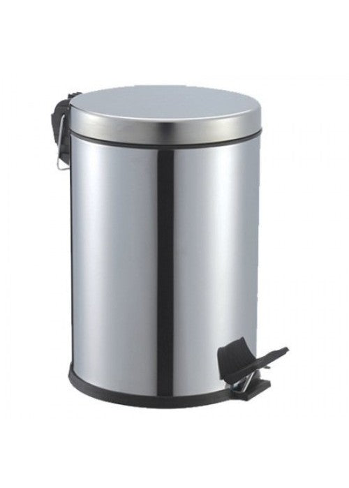 Stainless steel pedal bin 12L