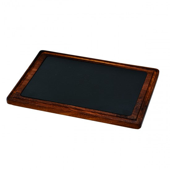Rechteckige GIZE Pfanne + Holz 25x35cm