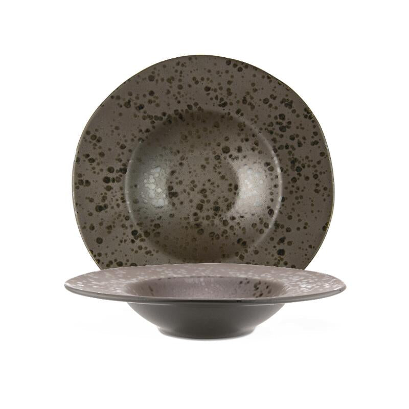 Pastateller 28.5cm Kaffee PORZELLAN