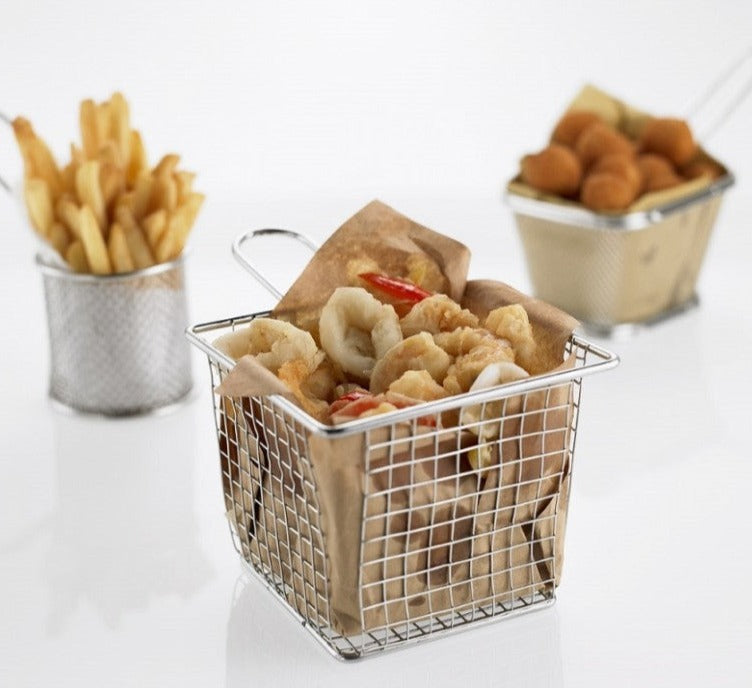 Mini cestino per fritti 12x12cm h.7cm