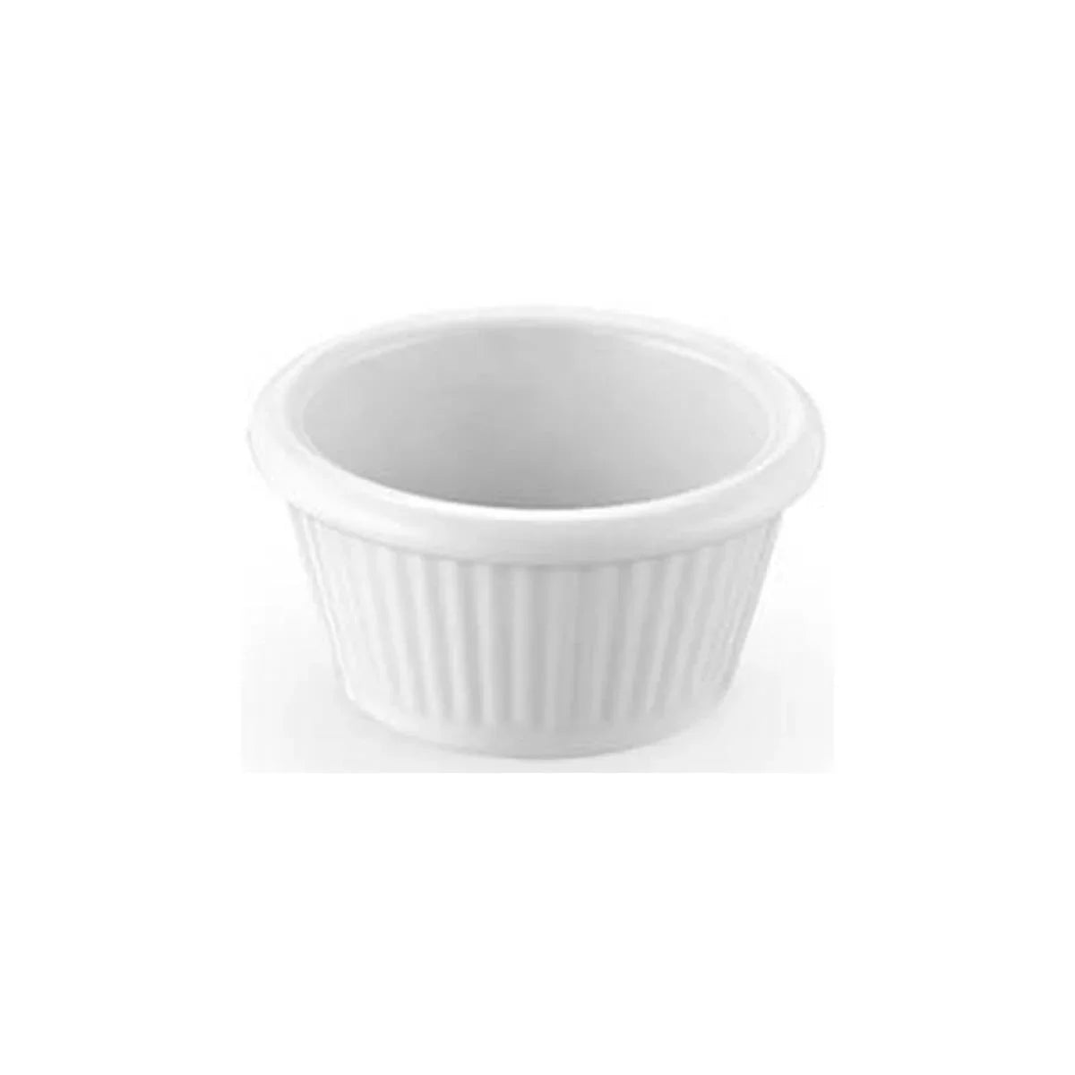 Runde Schüssel mit weißen/schwarzen Streifen 6 cm