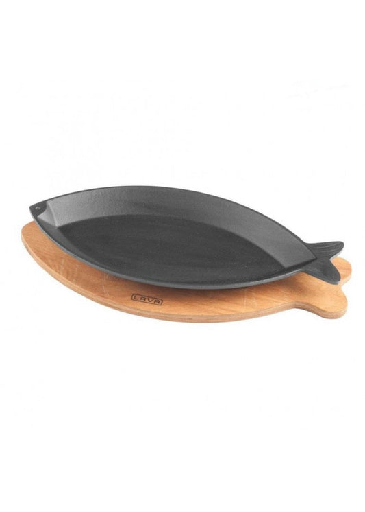 Servierplatte GIZE + Holz 16x32cm 0.42lt