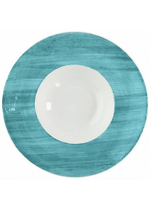 Piatto fondo 27 cm blu-spazzolato