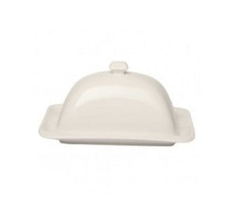 Butterdose mit Deckel 17cm PORZELLAN
