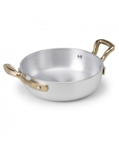 Aluminium-Pfanne mit zwei Griffen zum Servieren 14cm