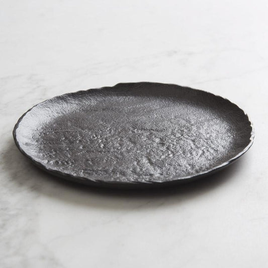 Pjate Rrethore Vulcania Black   PORCELANI