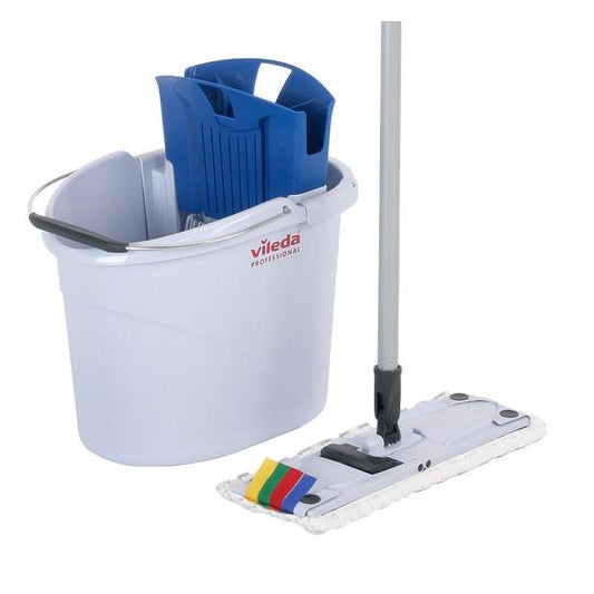 Bucket, squeegee, frame, rag and handle