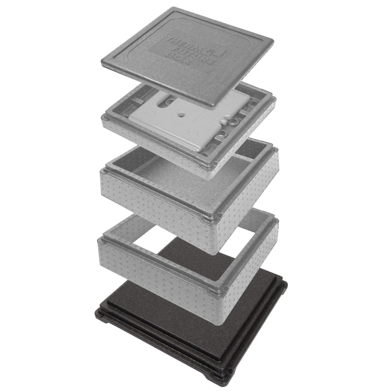 Thermobox POLYPROPYLEN MIT 4-FÄCHERN 35x35x46Cm