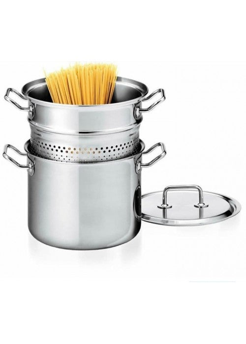 Set 3 tenxhere inox spageti cm 22